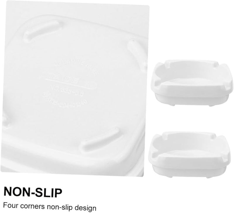 كابيلوك 3 قطع منفاخة سجائر خارجية بيضاء بغطاء، منفاخة سجائر محمولة مربعة سهلة التنظيف - Image 3